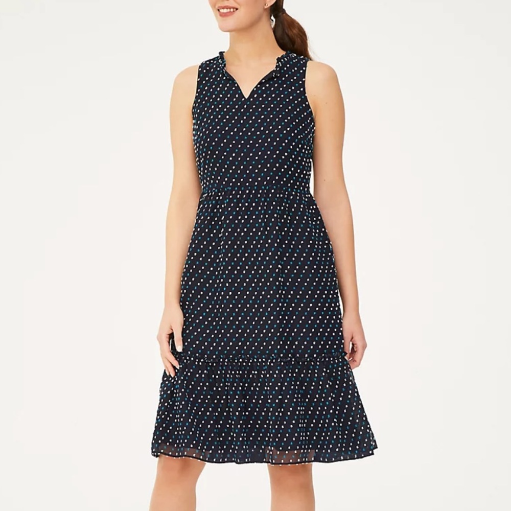 Loft outlet Swiss Dot Dress